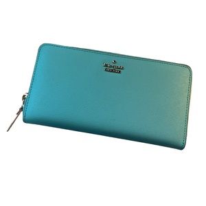 New Kate Spade Staci large zip around Continental clutch purse